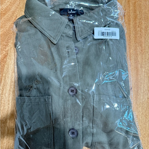 Lulu's Sage Utility Jacket - Picture 2 of 2